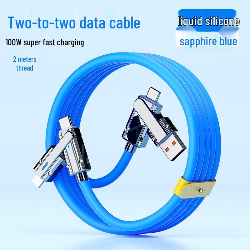 Mecha Multi-Device Fast Charging Cable: Apple, Huawei, Xiaomi, Oppo, Honor, Type-C