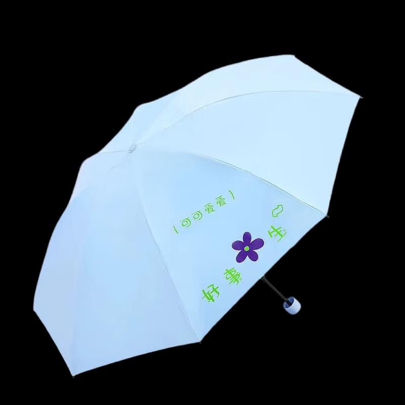 Paradise 33864E Black Glue 8-Rib Foldable Sun/Rain Umbrella