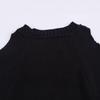2025 Spring Women's European & American Style Fashion Versatile Ball Sleeve Knit Sweater
