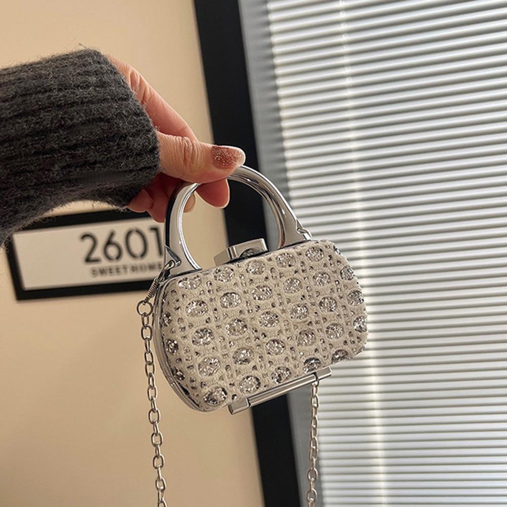 Elegant Evening Clutch Bag Korean Style Mini Banquet Chain Bag Chic Mini Crossbody Bag  Party