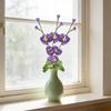 Finished Pipe Cleaner Phalaenopsis Flower Craft Handmade Artificial Chenille Stems Flower Arrangement for Living Room Bedroom Decor Forever Flower