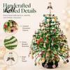 Schulferien Bastelbedarf DIY Perlen-Weihnachtsbaum-Set, Handgemacht mit LED-Lichtern, Dekorations-Bastelwerkzeuge Bastelprojekt, Perlen-Set für Erwachsene,