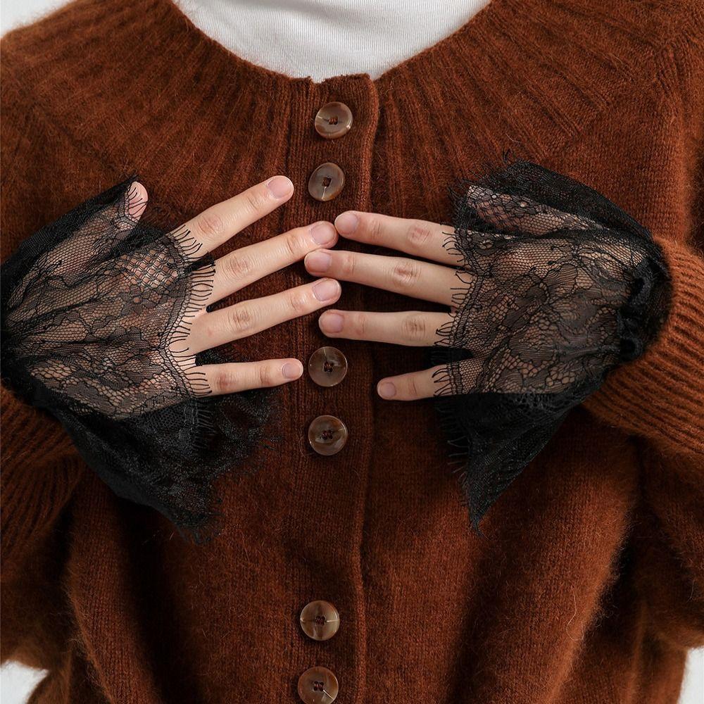Lace Fake Sleeve Detachable Fake Cuff Elegant Sleeve Cuffs  Clothes Accessories