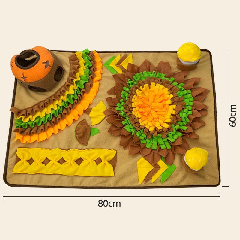 Pet Snuffle Mat: Dog & Cat Boredom Buster, Sniffing Toy, Energy Exertion, Slow Feeder, Enrichment Mat.