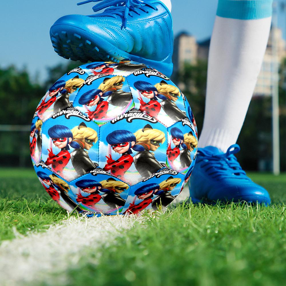 Miraculous Theme Size 5 Soccer Ball, Suitable for Both Indoor and Outdoor Matches, a Gift Suitable for Everyone.