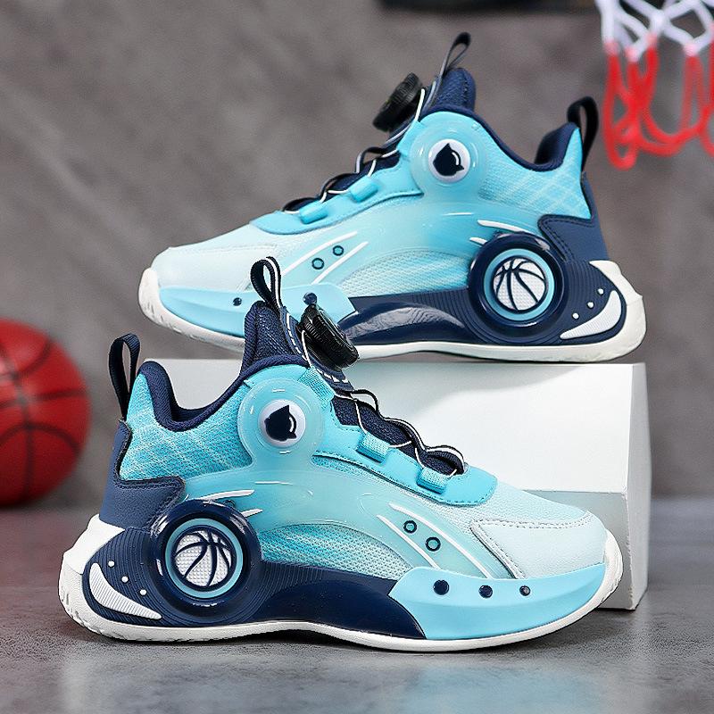 New Boys Spring Spring Autumn Children's Mesh Breathable Medium Older Boys Soft Sole Slow Shock Trend Running Sneakers