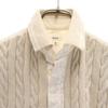 Scye Made in Japan Wool Blend Knit switching Long sleeve Knit switching shirt Women Used