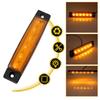 6LED Long Strip Side Light 12vTrailer Truck Side Light 10 Pcs Always On 12V Trailer Truck Side Light Waterproof Truck Light Width Indicator Tail Light