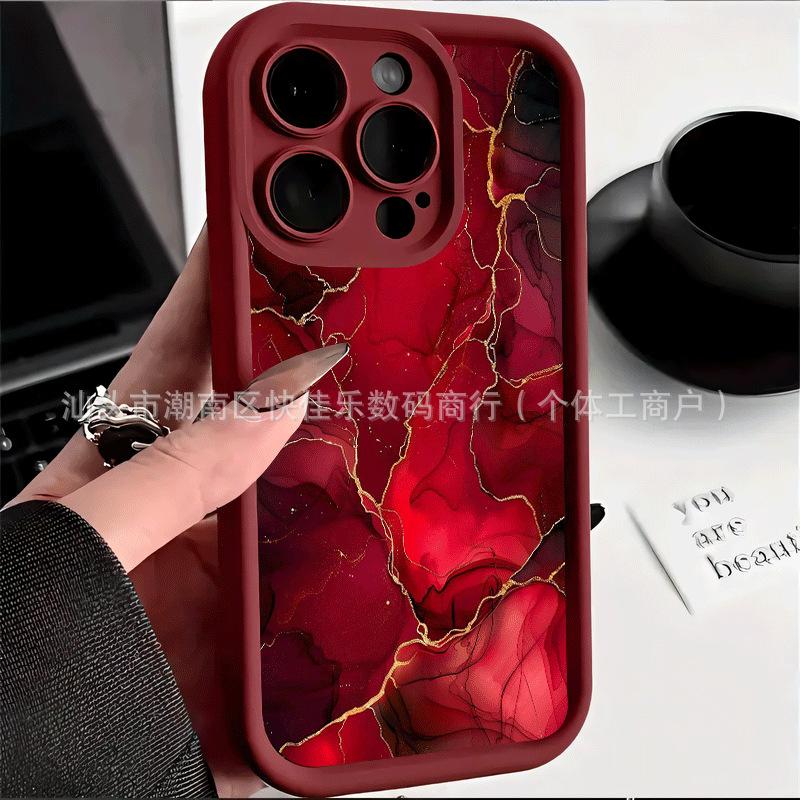Trendy personalized texture suitable for iPhone 17 Pro Max Full Coverage 16 Shockproof 15 Phone Case, iPhone 14/13/11