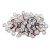 100 Stück runde Rondelle-Abstandsperlen, Kristall-Charms, Schmuckherstellung, Abstandshalter, 6 mm