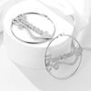 Customized Name Earrings Stainless Steel Heart-Shaped Large Earrings Fashion Ladies Jewelry BlingBling Valentine's Day Gift