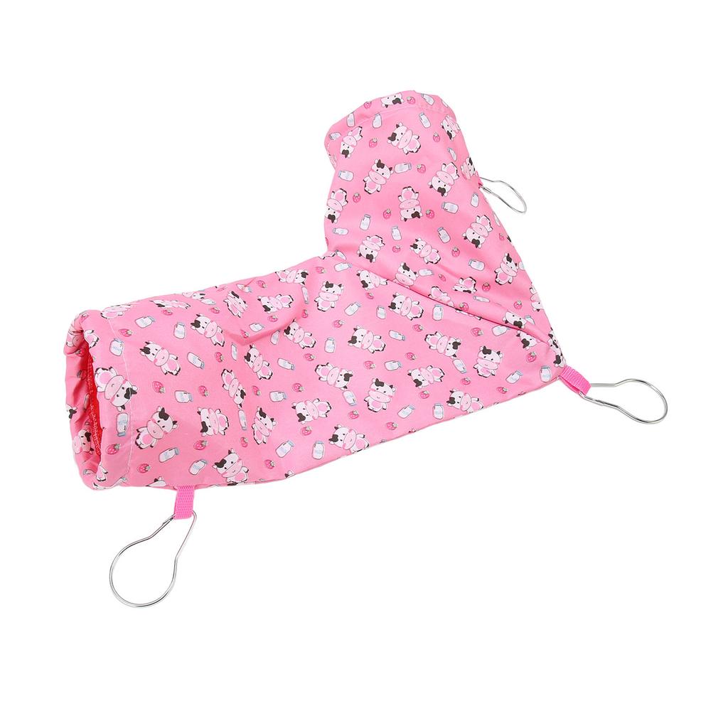 Guinea Pig Rat Corner Tunnel Polyester Easy To Fix Soft Cute Corner Tunnel for Small Pet Little Cow