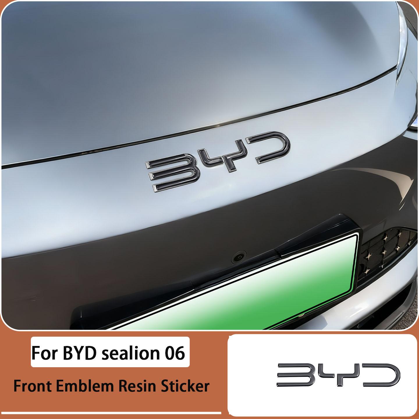 

For BYD Sealion 05EV 06ev Dmi Seal 05 06 07 DIM 06EV/GT Car Front Emblem Resin Sticker Modification Black Warrior Car Badge