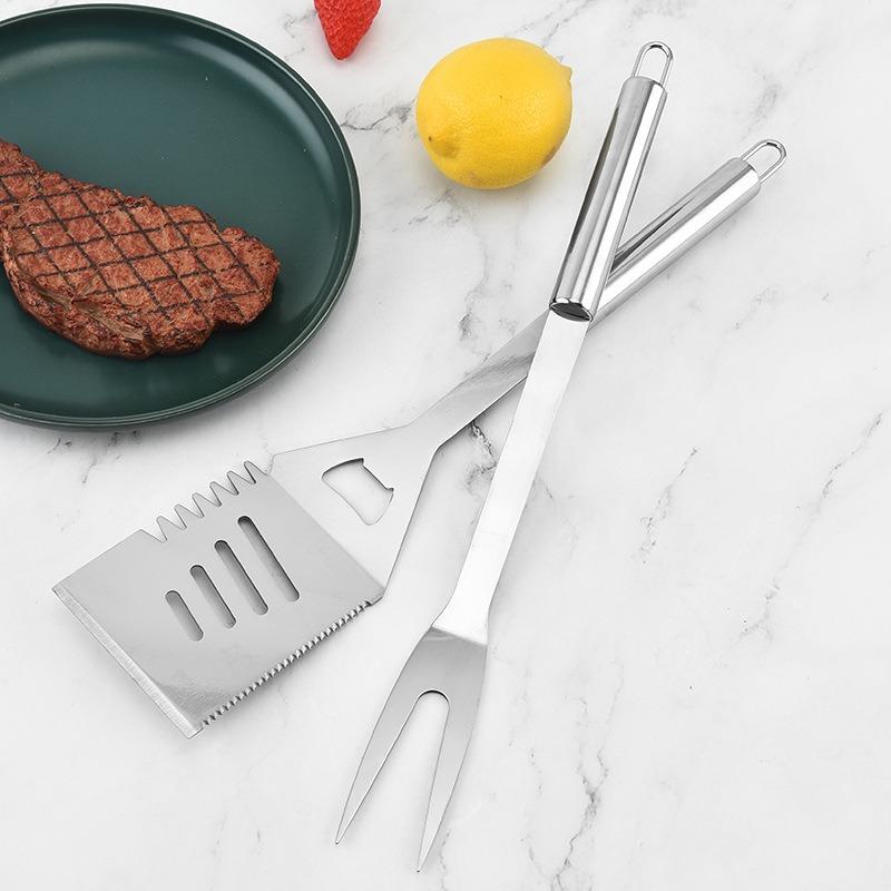 Complete Set of Barbecue Tools Stainless Steel Outdoor Camping Tote Bag BBQ Set Combined Grill Set