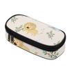 Pencil Bag Smooth Zipper Spacious Storage Durable 300D Polyester with Mesh Pocket Removable Divider and Pen Slots for Students