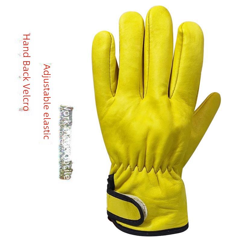 Svetsarhandskar i premium fårskinn: Mjuk, Värmebeständig, Andningsbar, Skållningsskyddande för Utomhus- och Underhållsarbete