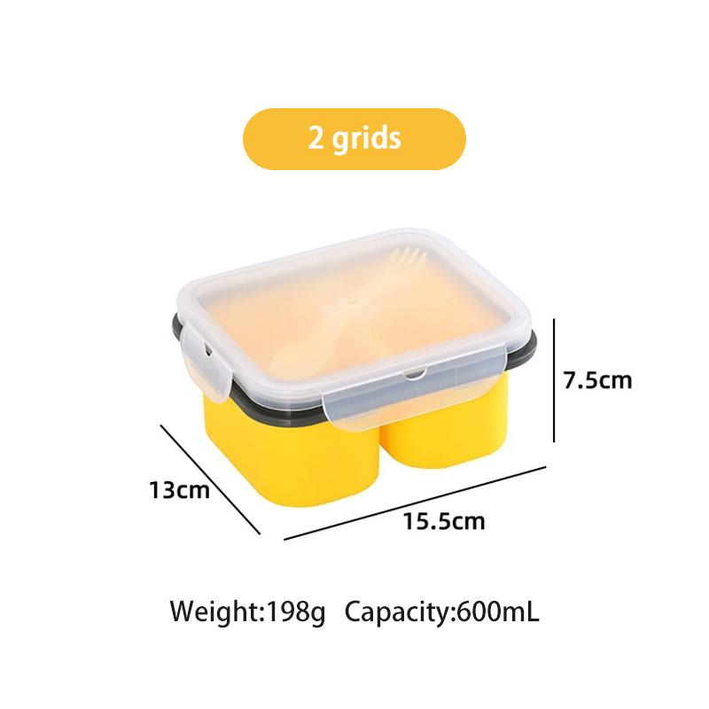 

Multi Grid Soup Jelly Box Fruit Food Crisper Retain Freshness Silicone Rubber Complementary Food Freeze Storage Microwave Oven