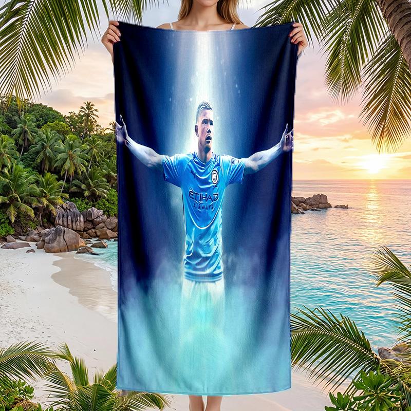 Kevin De Bruyne Beach Towel Soft Microfiber Summer Towel Quick Dry Absorbent Towel for Beach Swimming Pool Travel