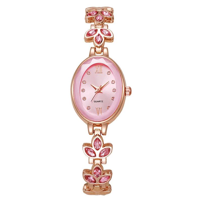 Woman Watches Light Luxury Female Quartz Watches Oval Fashion Ladies Bracelet Wristwatch Dress Female Clock Relogio Feminino
