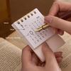 2026 Mini Desk Calendar Jan.2026-Dec.2026 12 Monthly Planner Small Standing Flip Calendar with Twin-Wire Binding for Home Office