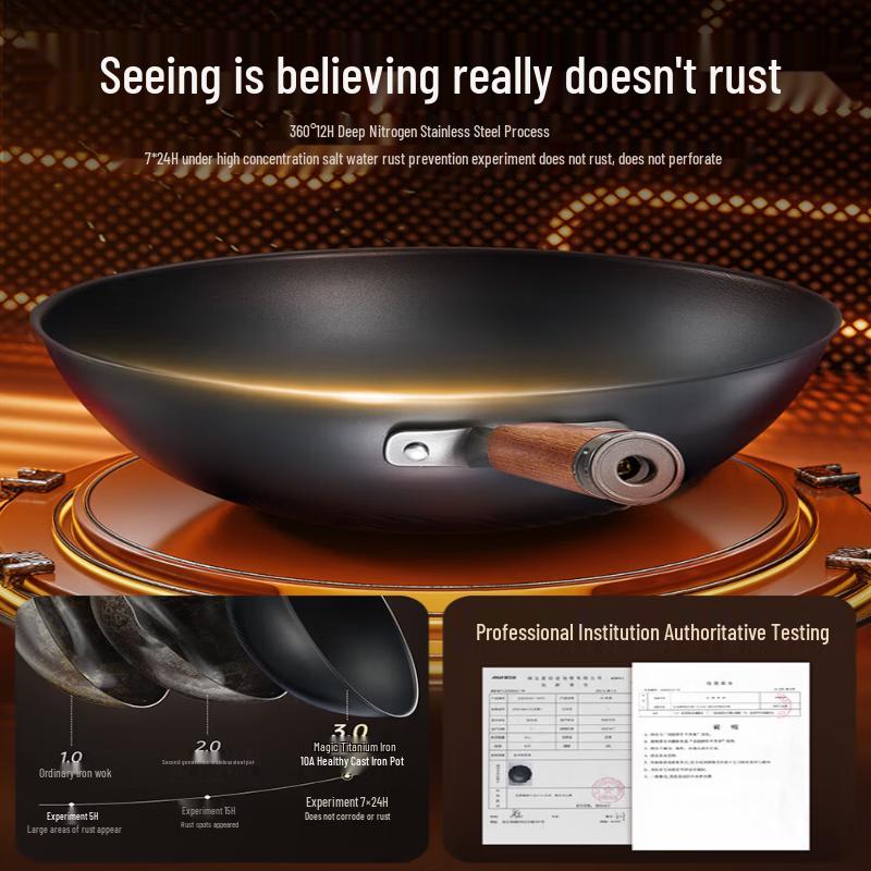 Aishida Magic Titanium Iron Wok