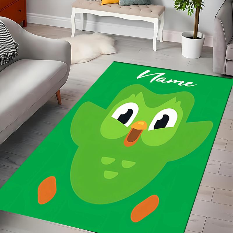 Custom personalization Duolingo Area Rug - Perfect For Kitchen, Bathroom,Laundry Room Decor Large Size Available,Gift All Seasons