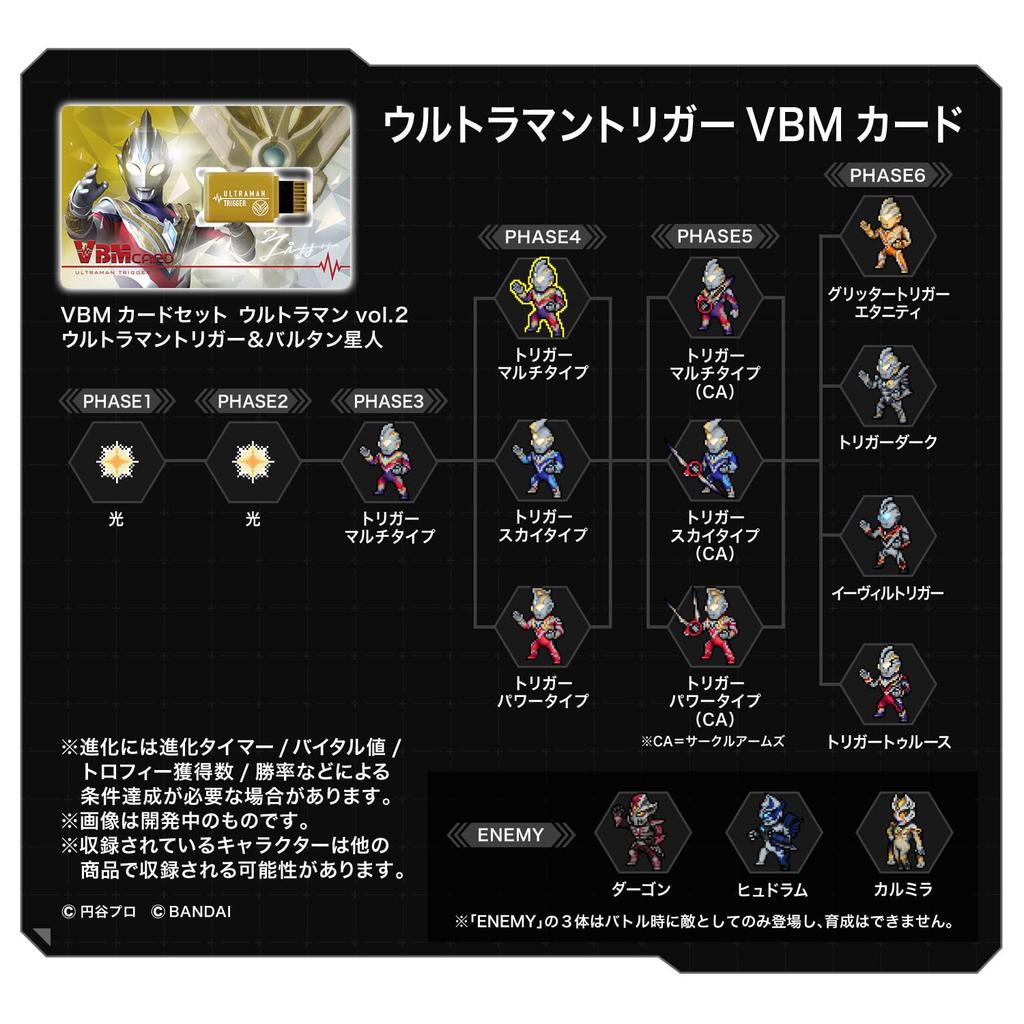 VBM Card Set Ultraman Ultraman Trigger Baltan Alien Vol.2 &