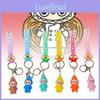 Adorable Cartoon Soft Pvc Sheep Keychain Colorful Cute Keyring Car Bag Ornament