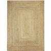 Handmade Natural Braided Jute Living Room Rug 190x290