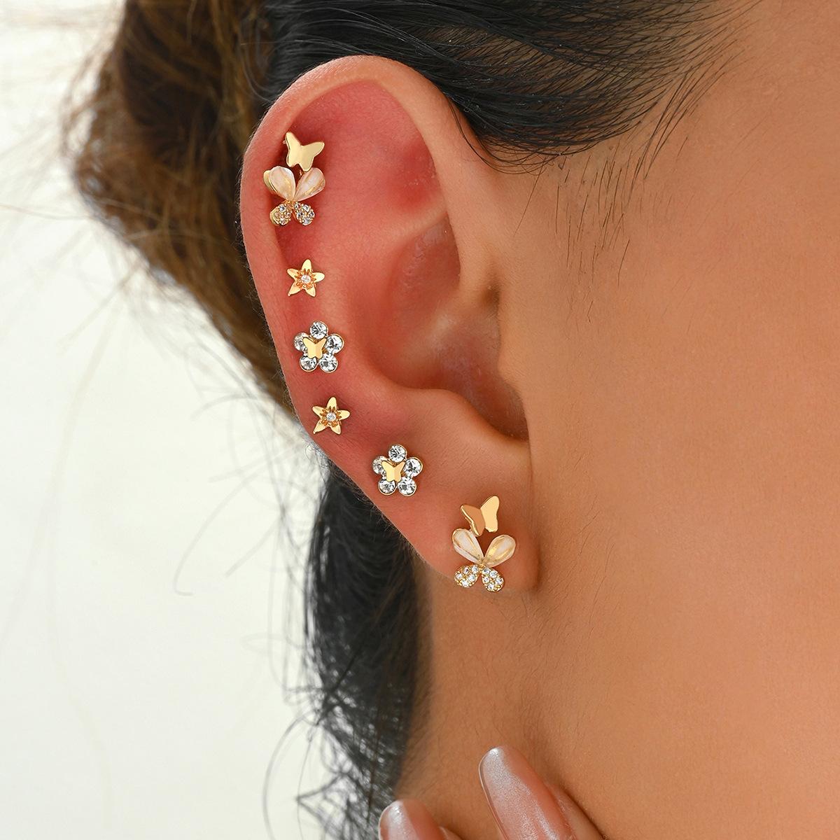 

Геометрический дизайн в форме банта женские серьги персонализированные медные циркониевые серьги-гвоздики высокого класса универсальные серьги