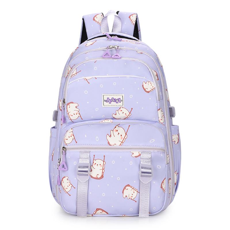 Women's Print Backpack Girls Large Capacity Backpack Cartoon Student Schoolbag
