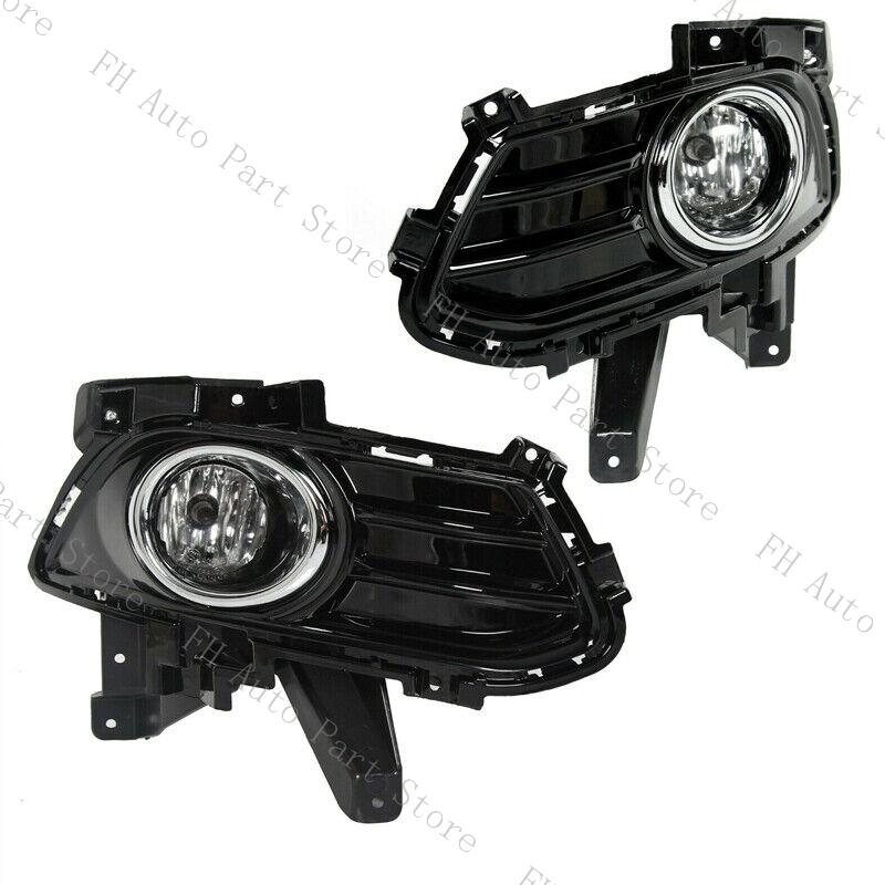 1Pair Front Bumper Fog Lamp Light Trim Cover Frame Bracket Lid Bezel Grille For Ford Fusion 2013 2014 2015 2016 Foglight Foglamp