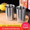 Babi Ke 304 Stainless Steel Multipurpose Beverage Cups (Set of 5)