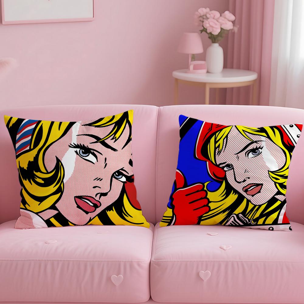 Art R-Roy Lichtenstein Womens Tears Cushion Cover Comfortable Reversible Pillow Cover Ideal for Car Sofa Bedroom & Beyond