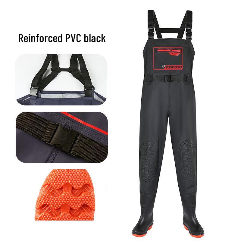 Aquaculture Work Overalls: Durable One-Piece Bib Waders for Labor Protection