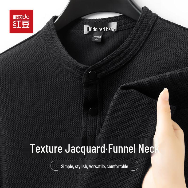 

Hodo Men s Henley Neck Textured Sweatshirt 3XL