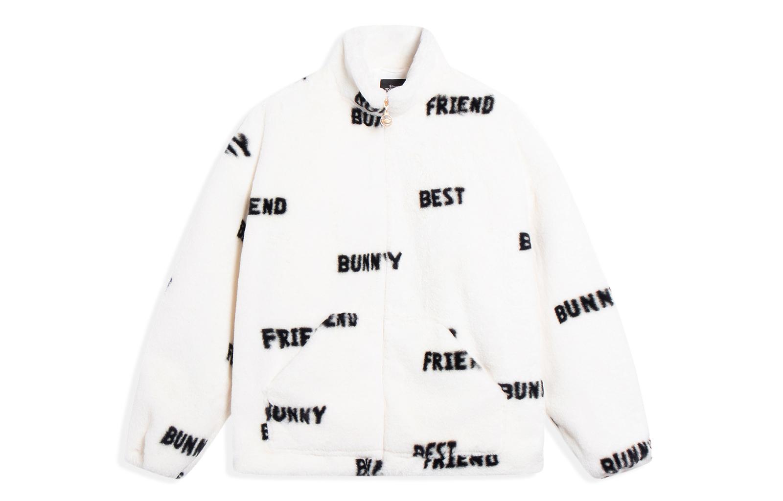 Li Ning X Disney Velvet Jackets Unisex Ivory Jacquard All Over Print Stand Collar Moderate AFDT363-1 S