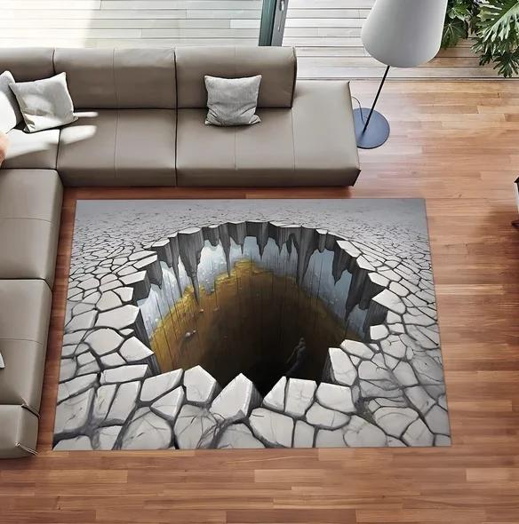 3D Vortex Rug Illusion Rug Optical Illusion Rug Popular Home Decor Area Rugs Aesthetic Rug Rugs Living Room Housewarming Gift