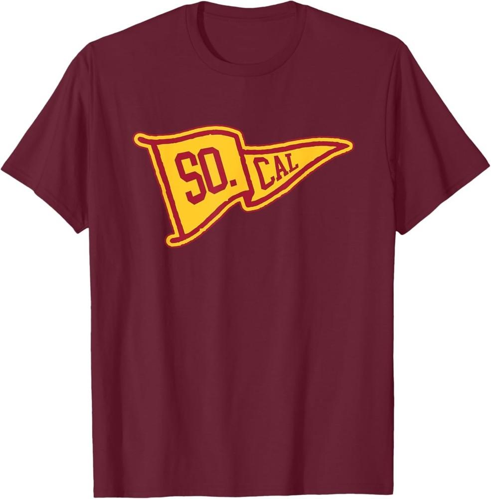 

USC USC So Cal Abbreviation Southern California Vintage Pennant T-Shirt L