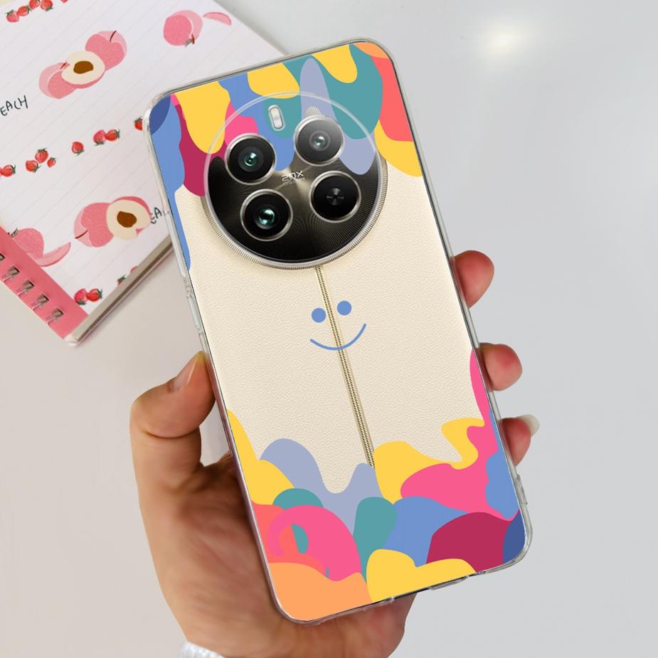 For Realme 12 Pro Plus Case New Fashion Painted Cover Clear Silicone Soft TPU Phone Case For Realme 12 Plus Realme12 Pro + Shell