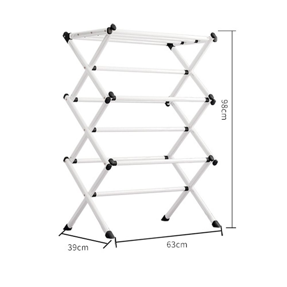 Retractable Floor Rack Hanger Coat Rack Multi-ayer Clothes Drying Rack Clothes Horse Home Drying Room Organizer Shelf