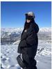 Windproof Warm Ski Suit Set: Women's Loose & Men's Plus Size Two-Piece