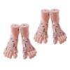 2 pair 19cm Massage Acupuncture Feet Model Reflexology Acupoint  Kit