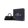 COACH Lacey Cow Leather Boston Bag , Handbag , Shoulder Bag , Crossbody Bag Small Women's Black (Unisex) Handbags CJ571 SVBK