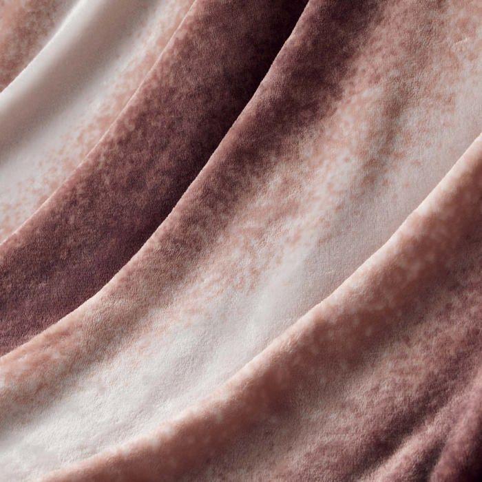 Plaid - Louane - 125 x 150 cm - Rose - 100% Polyester - Oeko-Tex®