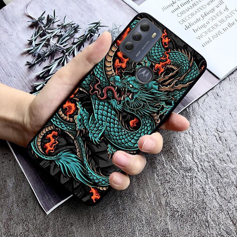 Fashion Niedlichen China Dragon Telefon Fall Für Moto G84 G22 G32 G42 G52 G62 G53 G72 G60 G60S G100 G10 G20 G30 g13 G50 G 5G G Pure