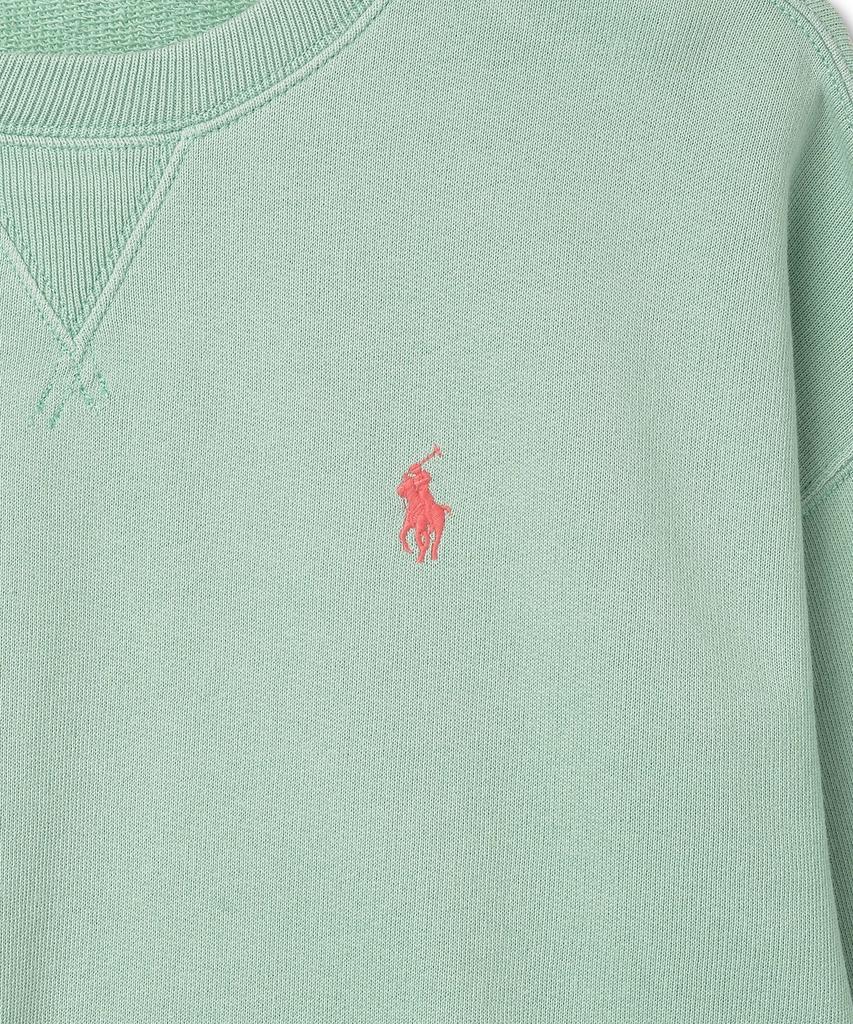 POLO RALPH LAUREN W Fleece Crewneck Pullover - Green