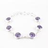 Natural Iolite Gemstone 925 Sterling Silver Jewelry Handmade Bracelet For Women RB-13-2