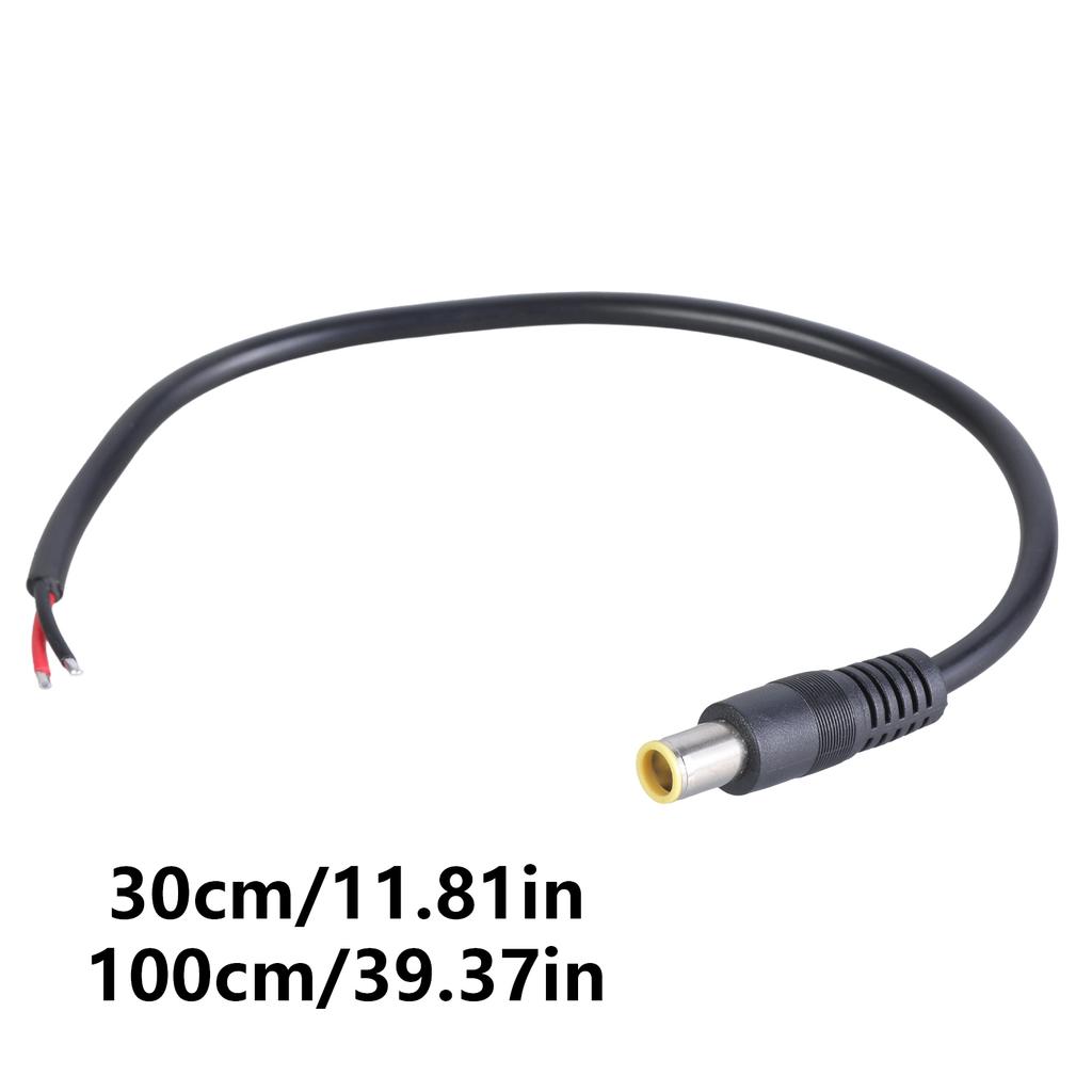DC7909 Power Pigtail Cable 12V 8mm Male Plugs to Strippe Wire for Solar Energy Systems Laptop Power Supply 30cm/100cm