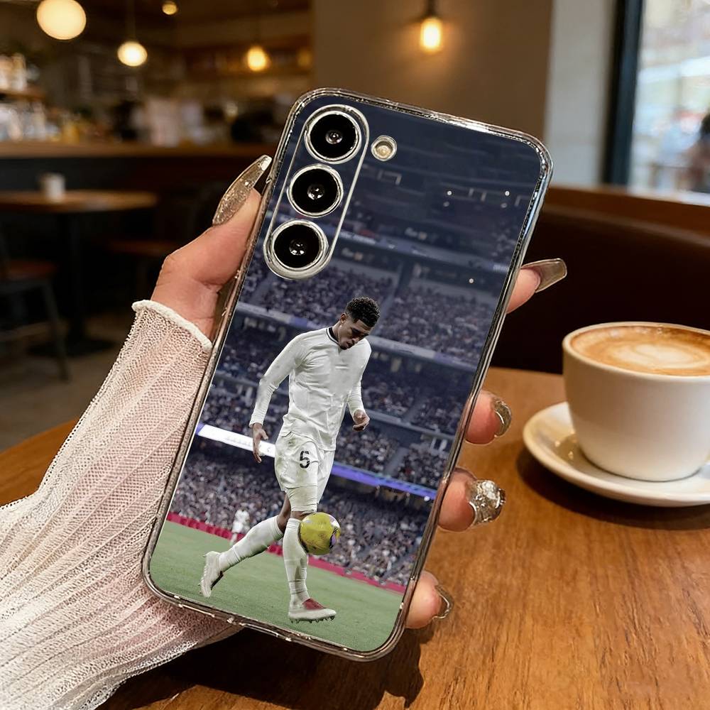 J-Jude Football B-Bellinghams Phone Case For Samsung S25,S24,S21,S22,S23,S30,Ultra,S20,Plus,Fe,Lite Transparent Cover